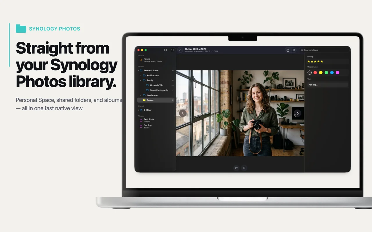 Synology Photos library view