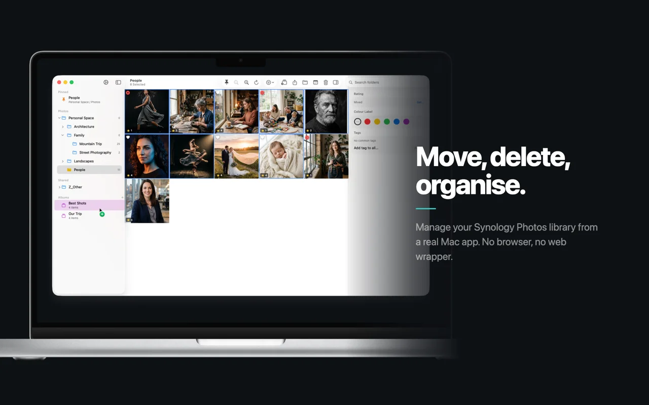 Move and organise photos